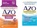 AZO Bladder Control with Go-Less® & Weight Management Dietary Supplement & Complete Feminine Balance Daily Probiotics for Women, Clinically Proven to Help Protect