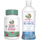 MaryRuth's Multivitamin Gummies for Women (Cherry & Raspberry) & Liquid Nighttime Multimineral Coconut (32oz) | Clean Label Project Verified® | Vegan | Beauty, Bedtime Routine, & Overall Health