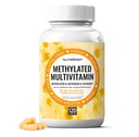 NutraPep Methylated Multivitamin for Men Women - 5-MTHF Riboflavin Vitamin B2 B6 B12 B Complex Trimethylglycine Methyl Folate L Methylfolate Capsules Supplement