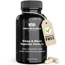 Sleep and Mood Formula with L-Theanine, 5-HTP, PharmaGABA + More for Sleep + Enhanced Mood & Stress Levels (60 Count)