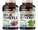 BIO KRAUTER Milk Thistle 250 Capsules & Stinging Nettle 250 Capsules