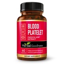 Herbal Goodness Papaya Leaf Extract Capsules - Bone Marrow & Blood Platelets Supplement | 600mg High Potency with Digestive Enzymes for Digestion, Immunity & Gut Health | Non-GMO, Vegan - 60 Count