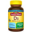 Nature Made Vitamin D3 2000 IU (50 mcg), Dietary Supplement for Bone, Teeth, Muscle and Immune Health Support, 250 Softgels, 250 Day Supply