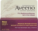 Aveeno 1% Hydrocortisone Anti-Itch Cream, 1 Oz (Pack of 3)