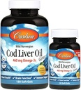 Carlson Laboratories Cod Liver Oil Gems - Lightly Lemon 1000 Milligrams 150+30 Sgels