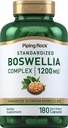 Piping Rock Boswellia Extract Capsules | 180 Count | Herbal Supplement | Standardized Complex | Non-GMO, Gluten Free