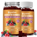 Bromelain, with Zinc, Vitamin C, Elderberry for Lung Immune Support Supplement for Kids Adults, Cardiovascular,Aging Support Chewable Vitamins,Vegan, 120 Count