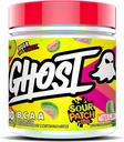 GHOST BCAA Powder Amino Acids Supplement, Sour Patch Kids Watermelon - 30 Servings - Sugar-Free Intra, Post & Pre Workout Amino Powder & Recovery Drink, 7G BCAA