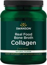Swanson Real Food Bone Broth Collagen - Natural Flavor 16.9 oz Pwdr