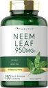 Carlyle Neem Leaf | 950mg | 150 Powder Capsules | Non-GMO and Gluten Free Formula | Value Size | Traditional Herbal Supplement | Azadirachta Indica