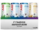 FITAID RX Zero Sugar, Encapsulated Creatine, Workout Recovery Drink, All-In-One Blend, BCAAs, Glucosamine, Turmeric, B-Complex, Electrolytes, Variety Pack, 12 Fl Oz (Pack of 24)