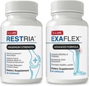 N-Labs Joint Support & Sleep Aid Combo – ExaFlex with Boswellia Extract and Bromelain for Joint Support + Restria with Lanconone Herbal Blend and Sleep Formula for Nighttime Relaxation