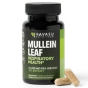 Mullein Leaf Capsules for Respiratory Health - 500mg Mullein Extract for Lung Support and Immune Function - 30 Count - Vegan, Non-GMO Capsules - Herbal Supplement for Daily Wellness - 1 Month Supply