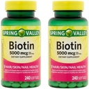 Spring Valley - Biotin 5000 mcg, 240 Softgels by Spring Valley (Pack of 2)