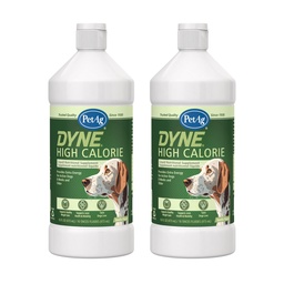 PetAg Dyne High Calorie Liquid Nutritional Supplement for Dogs & Puppies 8 Weeks and Older - 16 oz, Pack of 2 - Supports Performance and Endurance - Sweet Vanilla Flavor