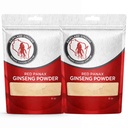 Red Panax Ginseng Powder with Natural Ginsenosides (16 oz)- Supports Healthy Energy, Vitality, Mood and More, Korean Panax Ginseng Root Powder for Smoothies, Coffee or Drinks (2 Packs)