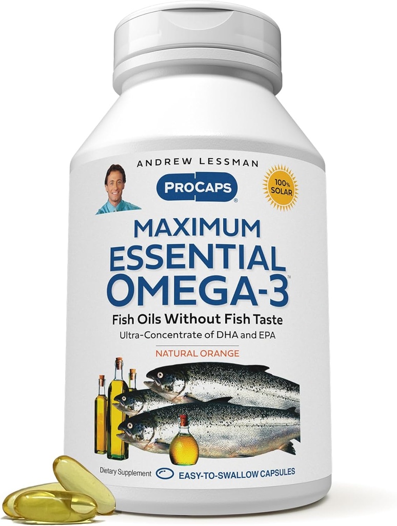 Omega-3 Softgels - High Potency, Pure - Andrew Lessman