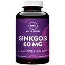 MRM Nutrition Ginkgo B - For Women & Men - 60 mg Vegetarian Capsules, Ginkgo Biloba Leaf Extract for Circulation Strength & Brain Support, Herbal, Vegan, Non‑GMO Supplement for Adults - 120 Servings
