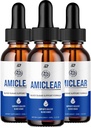 Amiclear Drops Healthy Formula - Dietary Supplement Drops - Extra Strength Amiclear Liquid Drops, Grape Seed, Amiclear Drops Reviews (3 Pack - 180 ML)