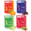 Glucose SOS Glucose Packets with Natural Dextrose, Fast-Absorption That Instantly Dissolves in Your Mouth with No Water Needed, 4 Flavor Variety 24 Servings