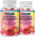 2 Packs Cortisol Supplements for Hormone Harmony, 17-in-1 Cortisol Gummies for Women & Men Cortisol Reducer with Ashwagandha, Rhodiola Rosea, Holy Basil, Valerian for Stress Relief & Cortisol Balance