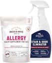 Rocco & Roxie Cat Allergy Supplements & Stain & Odor Eliminator Bundle