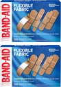 BAND-AID Brand Flexible Fabric Adhesive Bandages with Memory-Weave Fabric, Quilt-Aid Comfort Pad & Hurt-Free Pad; Wound Care for Minor Cuts, Scrapes, & Wounds, Assorted Sizes, 2 x 100 Count