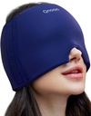 Migraine Relief Cap, Headache Relief Cap Mask Products, Cooling Odorless Gel Ice Head Wrap for Tension, Stress,Hangover & Puffy Eyes