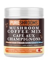 Focus & Think Instant Mushroom Coffee with Ultra Concentrated Lion's Mane Mushroom Extract for Brain Boost - Enhance Focus, Clarity, and Concentration - Net Wt. 70g/2.47 oz