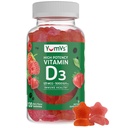 YUM-V'S Vitamin D3 Gummies 5000 IU 125mcg D3 Gummies - Support Immune Support, Strong Bone Health - Non-GMO, Gluten-Free, Dairy-Free, Vitamin D Gummy(120 Count)