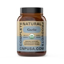 CNP Organic Garlic Capsules 520mg - Whole Garlic Extract Supplement, Daily Cardiovascular Support, Plant Based Vegetarian, Non GMO Clean Label, No Fillers, 100 Count, Made in The USA Natural Solutions