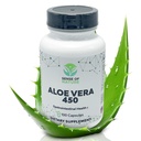 Aloe Vera 450 Capsules Organic | Non-GMO Aloe Vera Pills | Made with USDA Organic Aloe Vera Supplements | Digestive & Joint Support Supplement