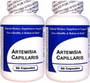 Artemisia Capillaris (90 Capsules)-Concentrated Herbal Extract - Dietary Supplement - 2 Pack