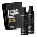 The Beard Struggle - Radiance Beard Wash & Conditioner Bundle - Silver Collection - Pack of 2, Viking Storm - Nourish, Cleanse, Softens, & Strengthens Beard - Beard Wash and Conditioner for Men
