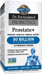 Garden of Life Dr. Formulated Probiotics Prostate+ - Acidophilus and Probiotic Supports Healthy Prostate and Digestive Balance - Gluten, Dairy, and Soy-Free - 60 Vegetarian Capsules