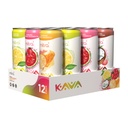 MITRA-9 Botanical Beverages - Kava Drink Flavor Variety Pack With Kava Root Extract - Mood Enhancer - Plant Based - Promotes Natural Calm & Clarity (12 Fl. Oz) (12)