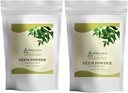 HERBAL HILLS Neem Leaf Powder Fresh Leaves Pure Neem Supplement Pack of 2 Combo