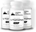 1500mg High Dose L-Tryptophan Max in Easy-to-Swallow Capsules | Gluten-Free, Non-GMO | 40 Servings (3-Pack)