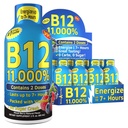 Vitamin Energy Shots, Mixed Berry Flavor, Up to 7+ Hours of Energy, 1.93 Fl Oz, 12 Count