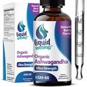 Ashwagandha KSM 66 Drops, 2000mg Natural Berry Flavor - Ashwagandha Supplements for Women, Ksm-66 Ashwaganda Extract for Immune Support, Performance, Heart Health - 60 Servings