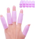 Povihome 10 Pack Finger Sleeve Protector Silicone Thumb Protector for Arthritis Basketball Mallet Finger Trigger Finger Corn Blister