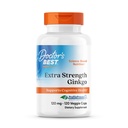 Doctor's Best Extra Strength Ginkgo Biloba Capsules 120 mg - Brain Supplement for Memory and Focus Support, Herbal Cognitive Health Support for Men & Women, Vegan, Gluten Free - 120 Veg Caps (2 Pack)