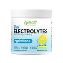 Electrolytes Powder Hydration | Real Food High Potency | Lemon Lime 30 Servings | High Potency Electrolyte Powder | Hydration Drink Mix | Electrolyte Supplement with Potassium Magnesium Calcium