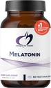 Designs for Health Melatonin 3mg - for Adults - Vegetarian + Non-GMO (60 Capsules)