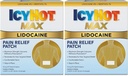 Icy Hot Max Strength Lidocaine Pain Relief Patch (5 Count) Penetrates for Fast, Targeted Relief (Pack of 2)