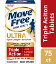 Move Free Type II Collagen, Boron & HA Ultra Triple Action Tablets, Move Free (75 Count in A Bottle) 1 ea (Pack of 3)