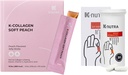 Daily Synbiotic+ (30 Caps) 100B CFU, Kimchi Postbiotic & K-Collagen Soft Peach Collagen Jelly (30 Sticks) - Digestive & Skin Health