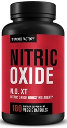 Jacked Factory N.O. XT Nitric Oxide Supplements for Men w/Nitrosigine L Arginine L Citrulline Supplement for Muscle Pumps & Vascularity - Pre Workout Nitric Oxide Booster & Muscle Builder - 180 Caps