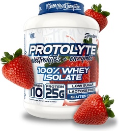 VMI Sports | ProtoLyte Whey Isolate Protein Powder | Low Calorie Whey for Weight Loss and Muscle Gain | Digestive Enzymes | Non-GMO (4.6 lb, Strawberry)