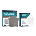 Silver Calcium Alginate Dressing (4''x4''10pcs) +Transparent Film Dressing (2.36" x 2.75" 100Pcs)